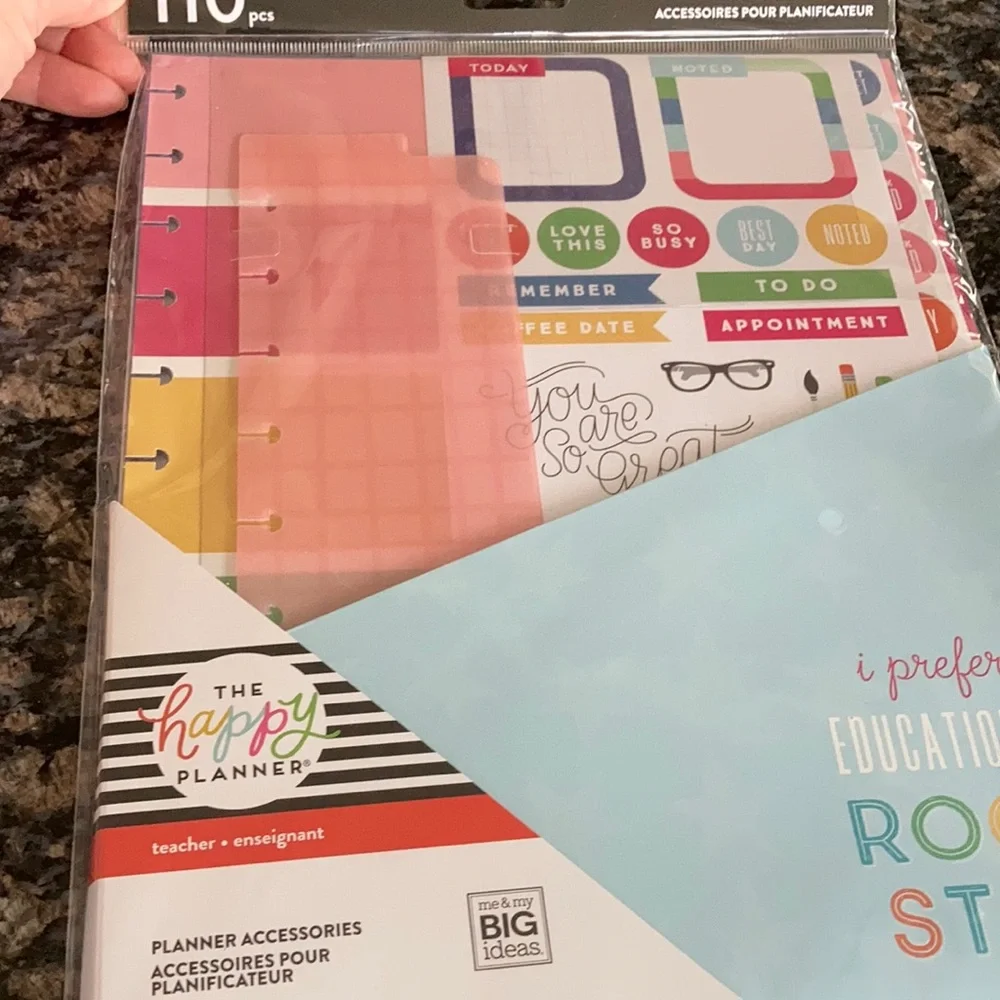 THE HAPPY PLANNER TEACHER PLANNER ACCESSORIES I PREFER EDUCATIONAL ROCK …